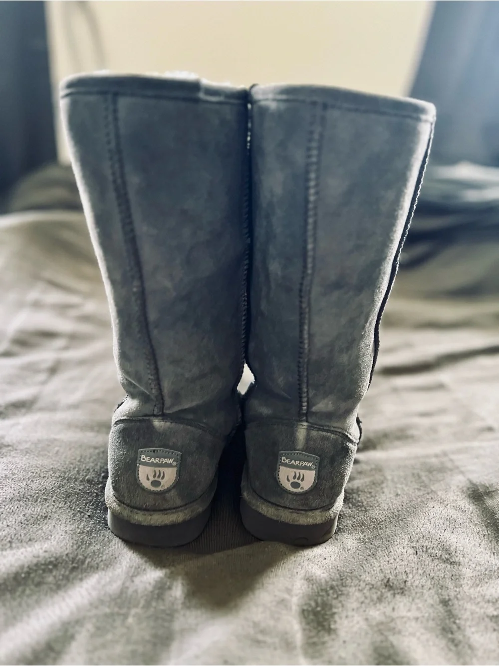 Bearpaw Elle Tall Women’s Boots in Grey